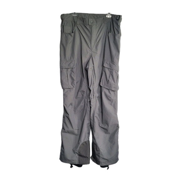 Marmot Snow Pants Mens XL Gray Cargo Reinforced Hem Snowboard Ski Resort - Picture 1 of 15